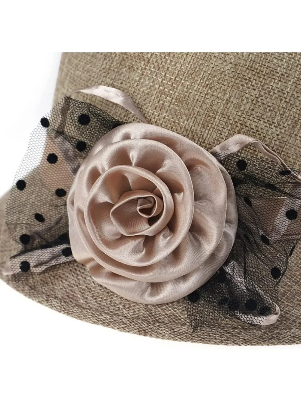 Glamorstar Vintage Felt Cloche Hat Winter Floral Fedora Bucket Hat Bowler Hats - Picture 4 of 7